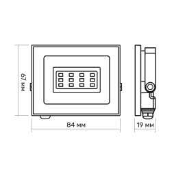LED floodlight TITANUM TLF106 10W 6500K