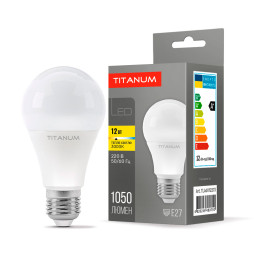 LED lamp A60 12W E27 3000K 220V TITANUM