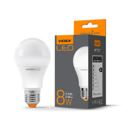 LED bulb A60e 8W E27 4100K 220V (VL-A60e-08274) VIDEX