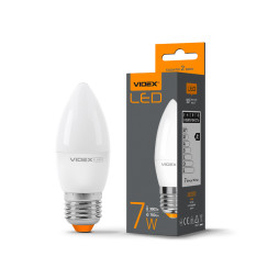 LED bulb C37e 7W E27 3000K 220V (VL-C37e-07273) VIDEX