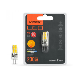 LED lamp G4C 2W G4 4100K 12V (VL-G4C-02124) VIDEX