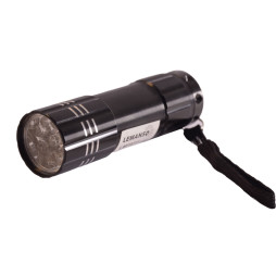 Ultraviolet flashlight 2*R03, 9 UV LED LMF9311 black Lemanso