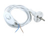 Cord (cable) 1.2m white with plug