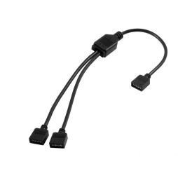 Connector RGB splitter 2x black LEDUA