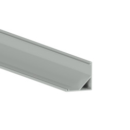 Aluminum profile for LED strip AL-06 0.5 meter anodized corner without diffuser LEDUA