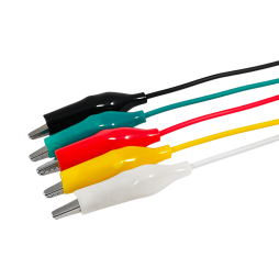 Crocodile in cambric 35mm with wire - 50cm (1 white+1 black+1 red+1 green+1 yellow) LM9146