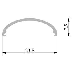 Diffuser, diffuser for Armstrong Kraft_2 system matte 1.81m LEDUA