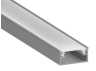 Aluminum profile for LED strip AL-02-4 2 meters anodized overhead LEDUA