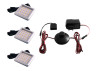 Set of LED square furniture lights 3pcs 6W 220V white light LEDUA