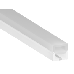 Silicone profile for LED strip 10x10 1 meter surface-mounted SP-2 IP67 with a thread (100m in a reel) LEDUA