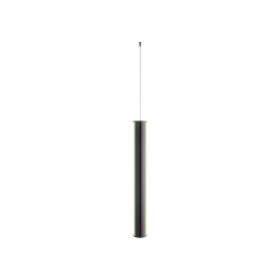 LED pendant lamp linear round vertical "N30-500" 220V 13.5W 3600lm 4000k black LEDUA