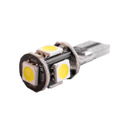 LED car lamp T10-5050-5smd white 12V LEDUA