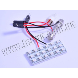 LED car lamp PCB 18smd 3528 blue 12V LEDUA