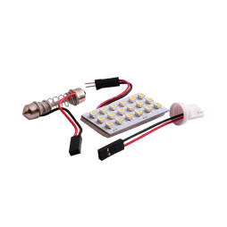LED car lamp PCB 18smd 3528 white 12V LEDUA