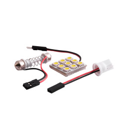 LED car lamp PCB 9smd 5050 white 12V LEDUA