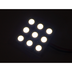LED car lamp PCB 9smd 5050 white 12V LEDUA