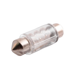 LED car lamp S10-36mm-6pcs round LED blue 12V LEDUA