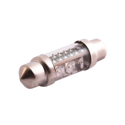 LED car lamp S10-36mm-6pcs round LED white 12V LEDUA