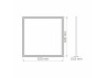 LED panel VIDEX 40W 6000K 62x62 220V