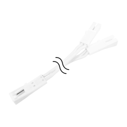 Connector splitter female + two female 40mm white LEDUA
