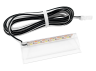 LED plastic clip for glass shelf lighting 6 cm 5V/DC white light, white wire LEDUA