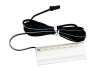 Set of plastic LED clips for glass shelf lighting 2pcs, AAx4 pcs (without batteries) 4500K, black wire LEDUA