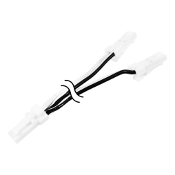 Connector splitter male + two male 40mm white LEDUA