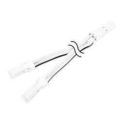 Connector splitter male + two male 40mm white LEDUA