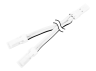 Connector splitter male + two male 40mm white LEDUA