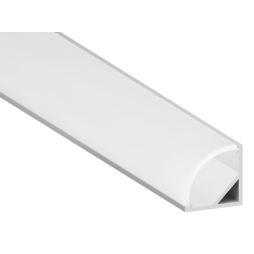 Aluminum profile for LED strip AL-06 2 meter anodized angular. Defect- without one groove LEDUA