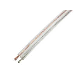 CCA acoustic cable, 2x0.35mm, transparent, 100m Sound Star 7-0206A
