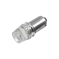 LED car lamp BA9S-1W with lens clear desing LED white 12V LEDUA