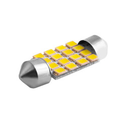 LED car lamp S85-36mm-16smd 2835 white 12V LEDUA