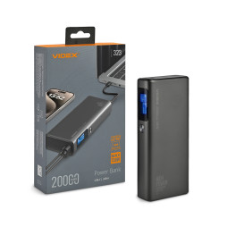 Power bank 20000mAh VIDEX VPB-323 130W PD100W +Display