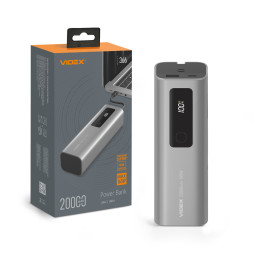 Power bank 20000mAh VIDEX VPB-366 165W PD100W +Display