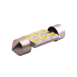 LED car lamp S85-36mm-6pcs 5050 white 24V LEDUA