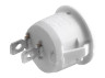Switch KCD1-101-5;on-off 2pin round white LEDUA