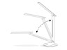LED table lamp DE1725 9W (35*15*15cm)