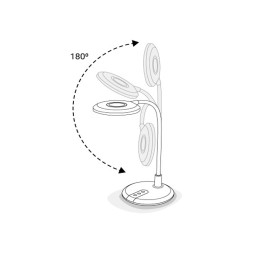 LED table lamp DE1731 8W 220V 3000K-4000K-6000K silver