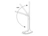 LED table lamp DE1732 6W 220V 3000K-4000K-6000K white, dimmable (39*13*38cm)