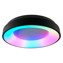 LED round surface-mounted lamp EDGE-RC-72W-BLACK RGB 175-265V (VLE-ERC-RGB-72B) VIDEX