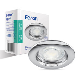 Built-in luminaire Feron DL307 under the lamp chrome