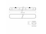 LED lamp IP65 linear under lamp 2xT8 VIDEX 1.2M 220V