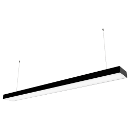 LED pendant linear lamp "N24-1600" 220V 90W white light black color LEDUA