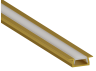 Aluminum profile for LED strip AL-01-1 2 meters gold mortise LEDUA