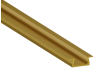 Aluminum profile for LED strip AL-01-1 2 meters gold mortise LEDUA