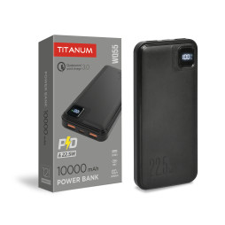 Power bank 10000mAh TITANUM WQ55 22.5W Black