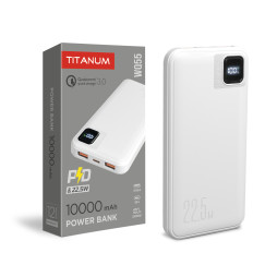 Power bank 10000mAh TITANUM WQ55 22.5W White
