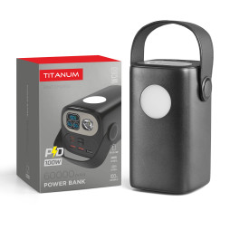 Power bank 60000mAh TITANUM WC60 PD100W Black