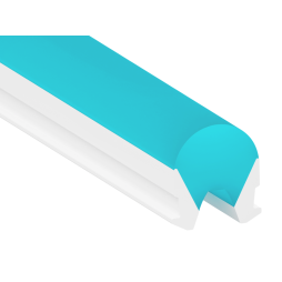 Neon diffuser 8x9mm blue LEDUA